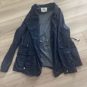 Navy Blue Open Jacket